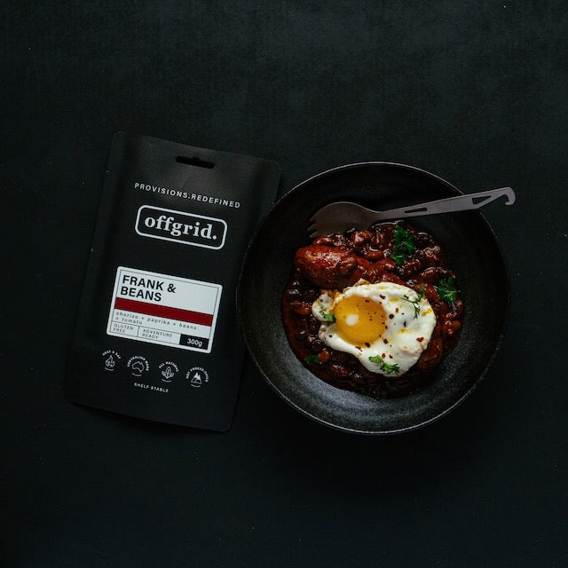 Offgrid frank & beans | heat & eat meal