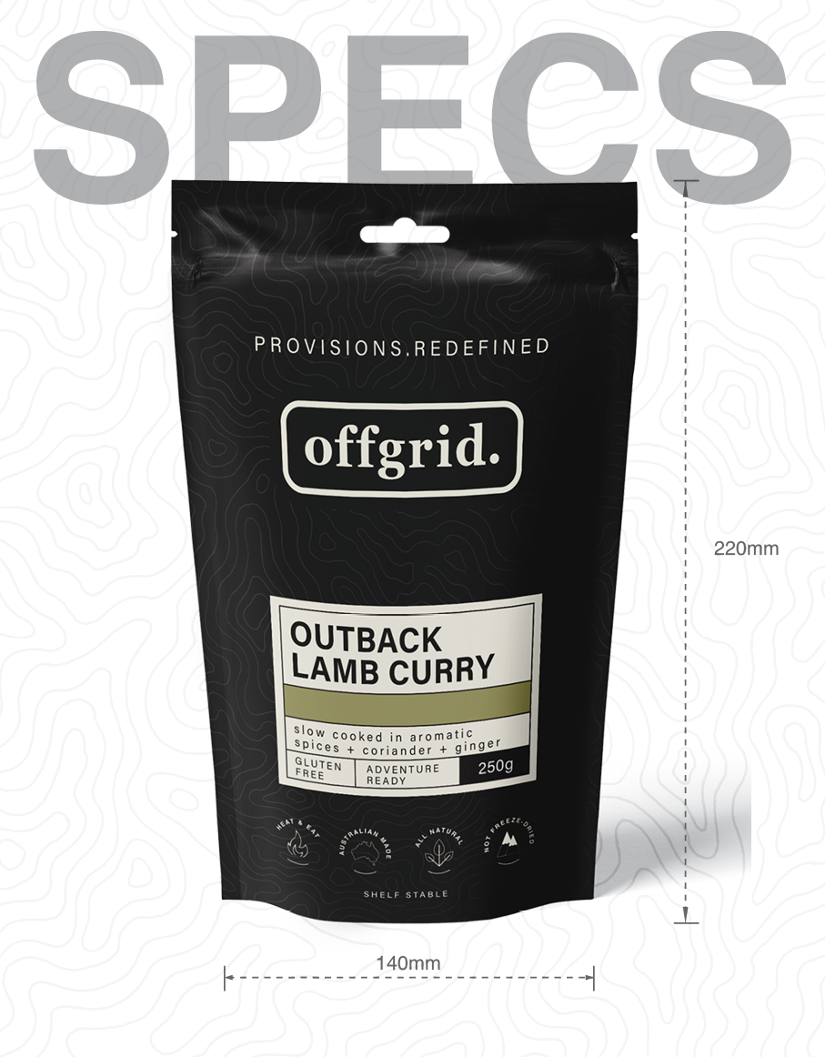 Offgrid Outback Lamb Curry | heat & eat meal