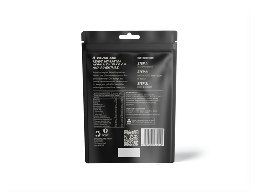 Offgrid wetlands formulated hydration drink sachets - passionfruit flavour