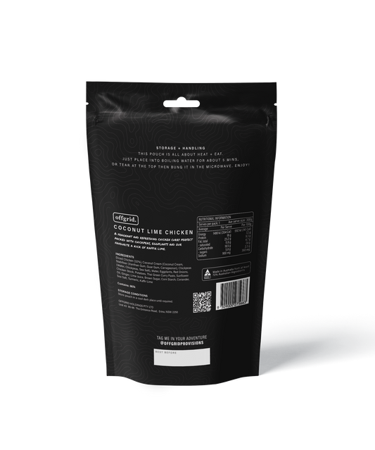 Offgrid coconut lime chicken | heat & eat meal