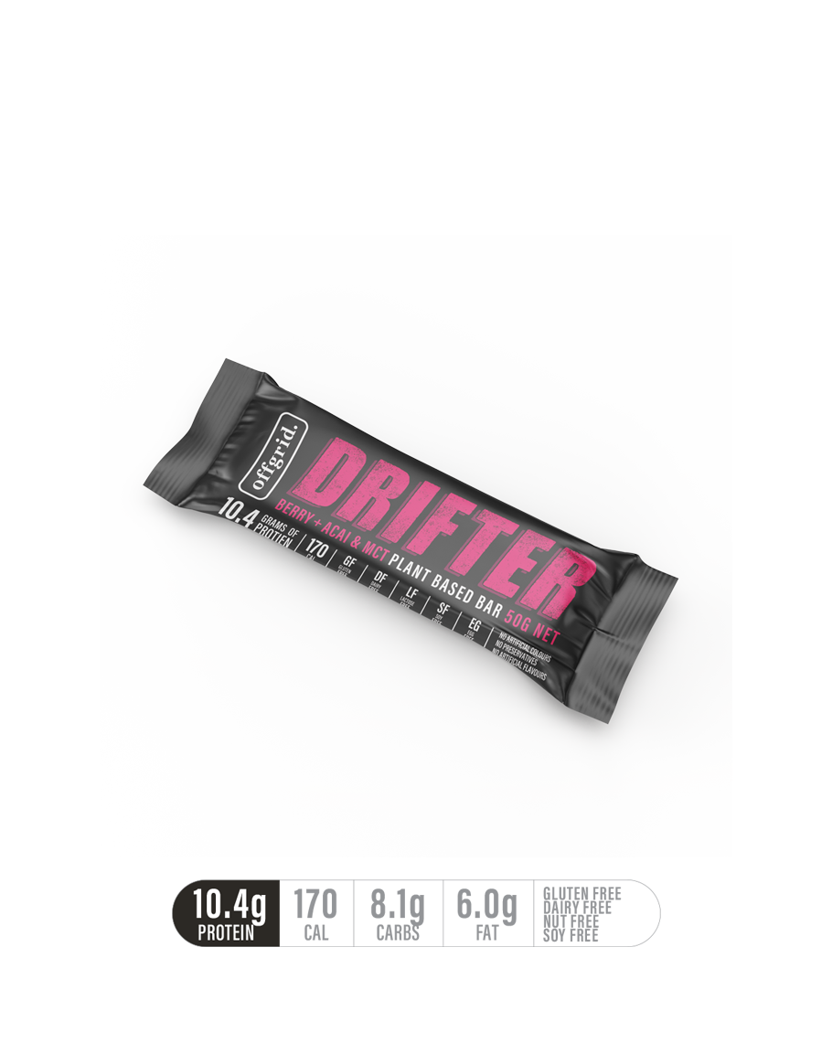 Offgrid drifter plant based protein bars