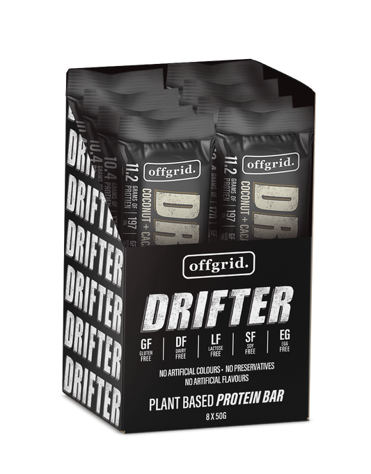 Offgrid drifter plant based protein bars - Box of 8
