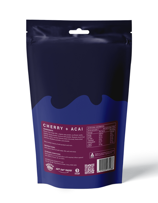 Offgrid performance Series breakfast bowl - cherry + acai