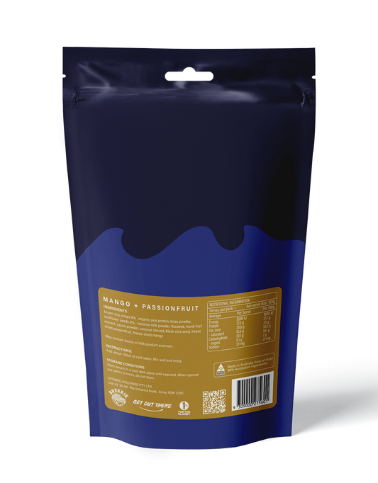 Offgrid performance Series breakfast bowl - mango + passionfruit