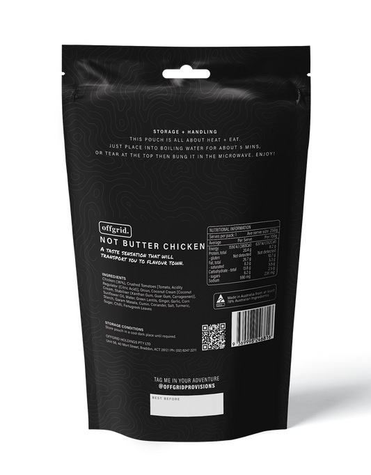 Offgrid not butter chicken | heat & eat meal