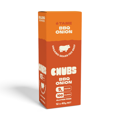 CHUBS BBQ ONION BEEF STICK - 12 PACK - 40gr each