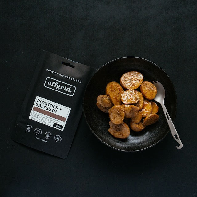 Offgrid potatoes & saltbush | heat & eat meal