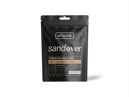 Offgrid sandover nutrient rich broth powder sachets