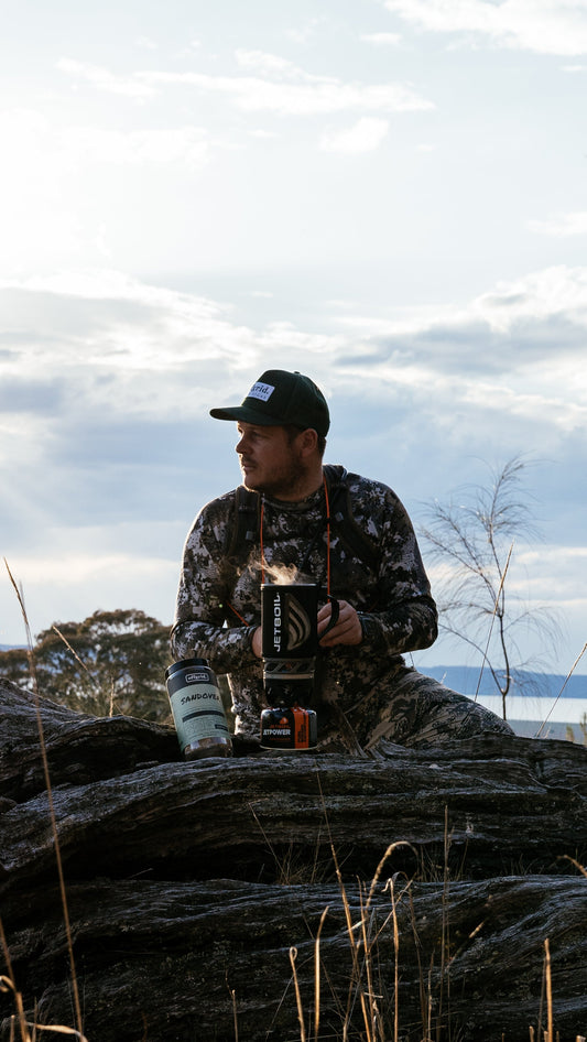 Offgrid forest green snapback trucker cap