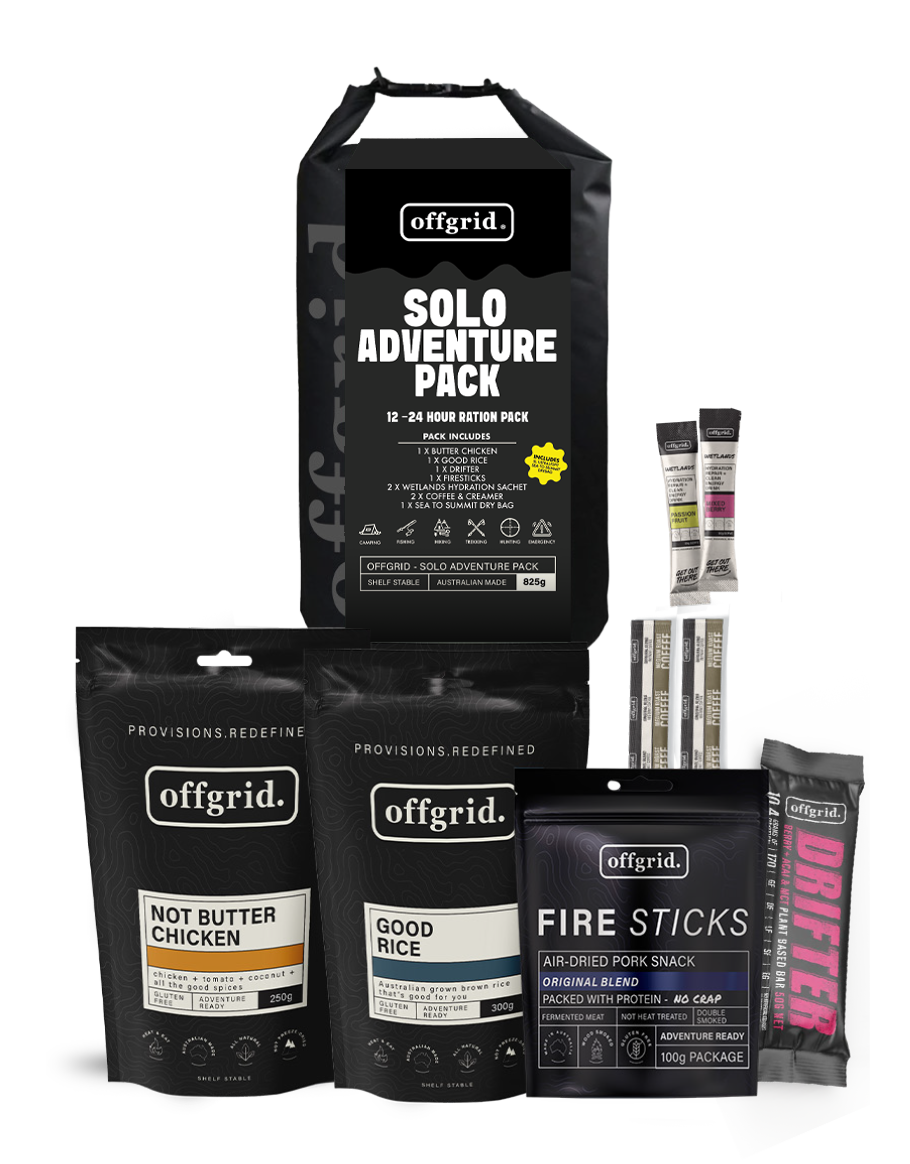 SOLO ADVENTURE PACK + SEA TO SUMMIT DRY BAG