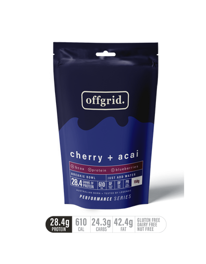 Offgrid performance Series breakfast bowl - cherry + acai