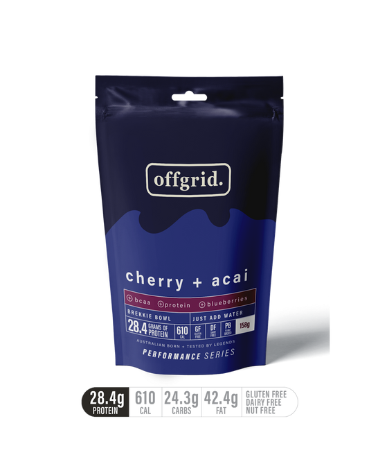 Offgrid performance Series breakfast bowl - cherry + acai