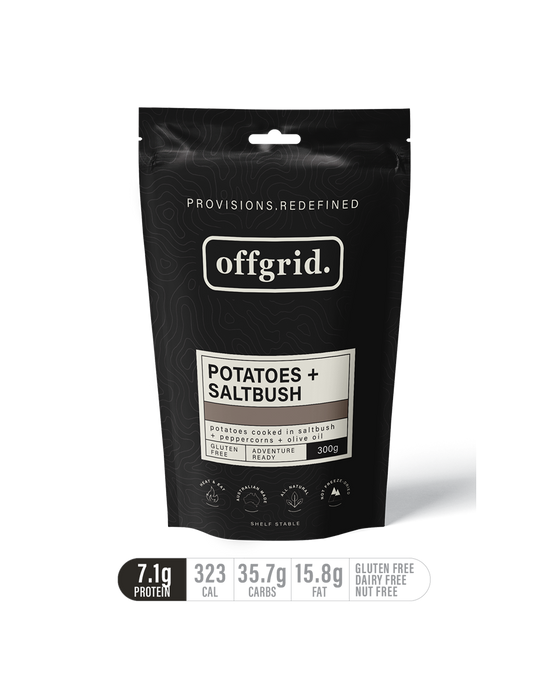 Offgrid potatoes & saltbush | heat & eat meal