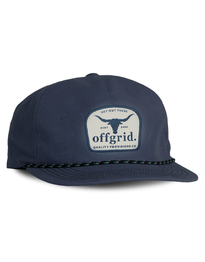Offgrid Navy Longhorn cap