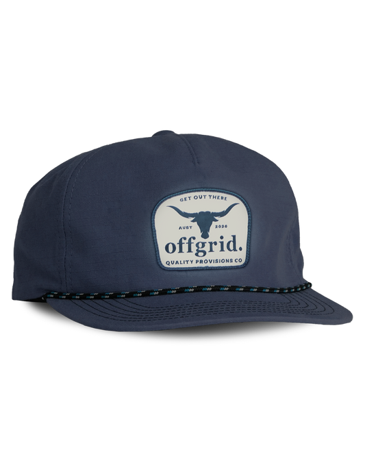 Offgrid Navy Longhorn cap
