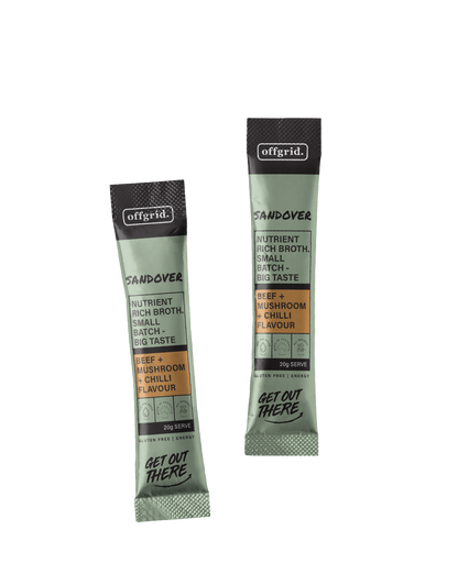 Offgrid sandover nutrient rich broth powder sachets