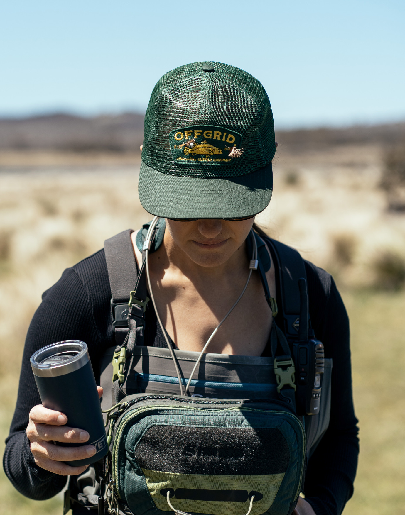 Offgrid felt badge full mesh cap