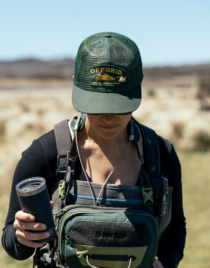 Offgrid felt badge full mesh cap
